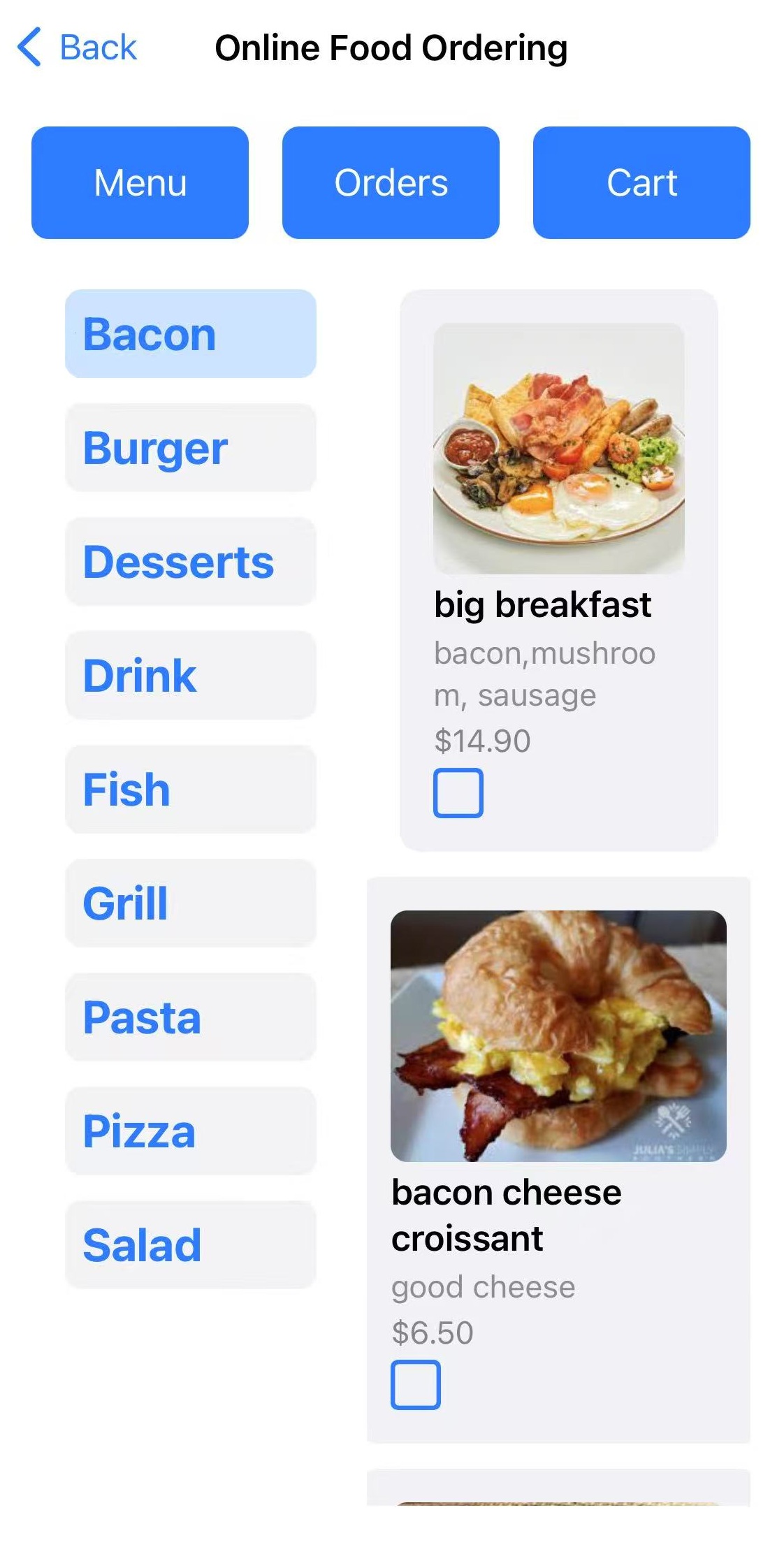 Menu image